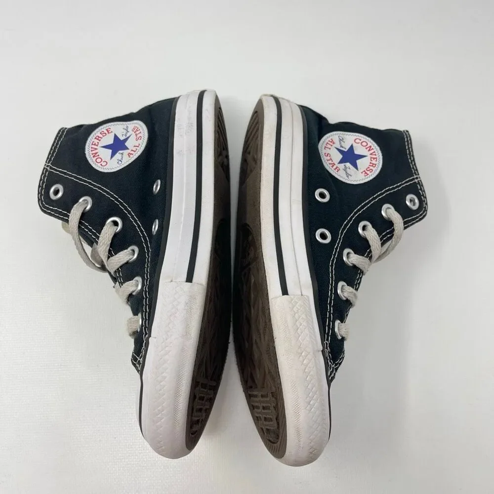 Converse Chuck Taylor All Star High Top Black White Sneakers 3j231 Youth size 12
